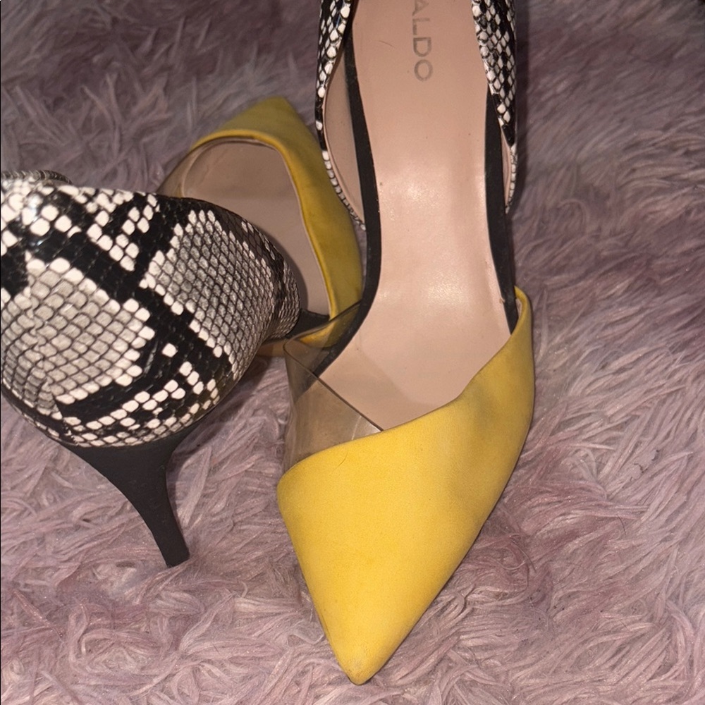 ALDO Yellow and Black Women's Shoes